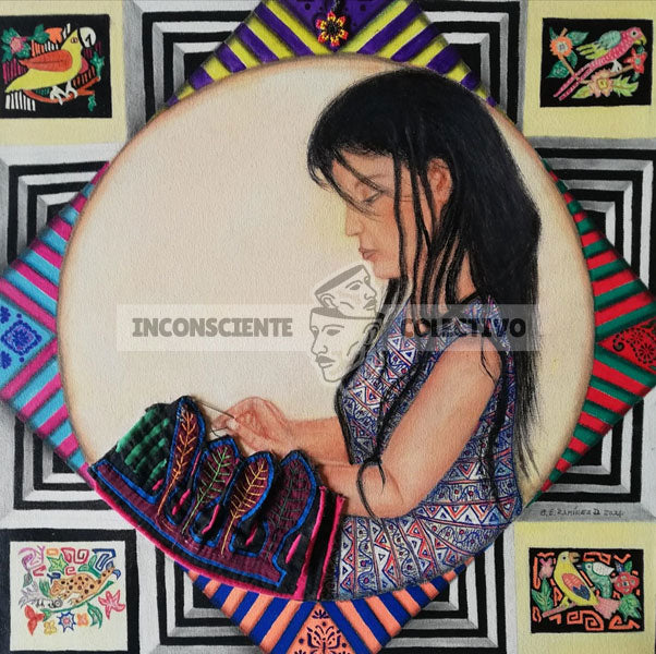Obra Original: "Mujer, tradición, universo", Autor: Beatriz Elena Ramírez Duque