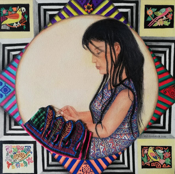 Obra Original: "Mujer, tradición, universo", Autor: Beatriz Elena Ramírez Duque