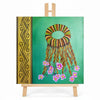 Print en lienzo con caballete decorativo: De la serie "Jai Kera" #4, Autora: Astrid Elena Moncada
