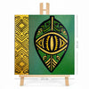 Print en lienzo con caballete decorativo: De la serie "Jai Kera" #5, Autora: Astrid Elena Moncada