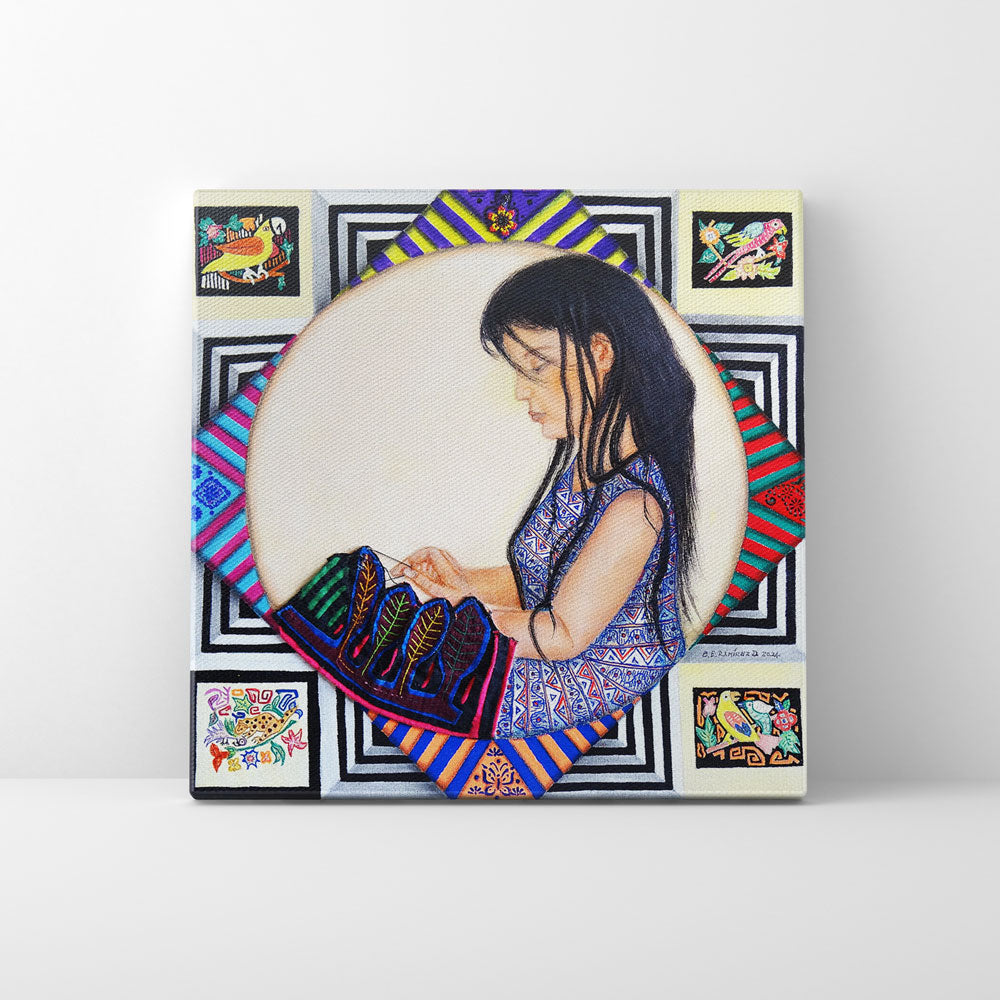 Print en lienzo Edición Limitada: Mujer, Tradición, Universo: Beatriz Elena Ramírez