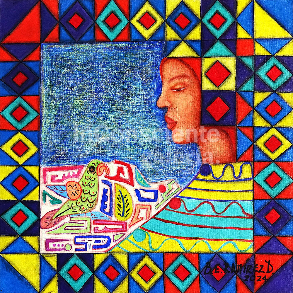 Print en lienzo Edición Limitada: Sentir Ancestral, Autor: Beatriz Elena Ramírez