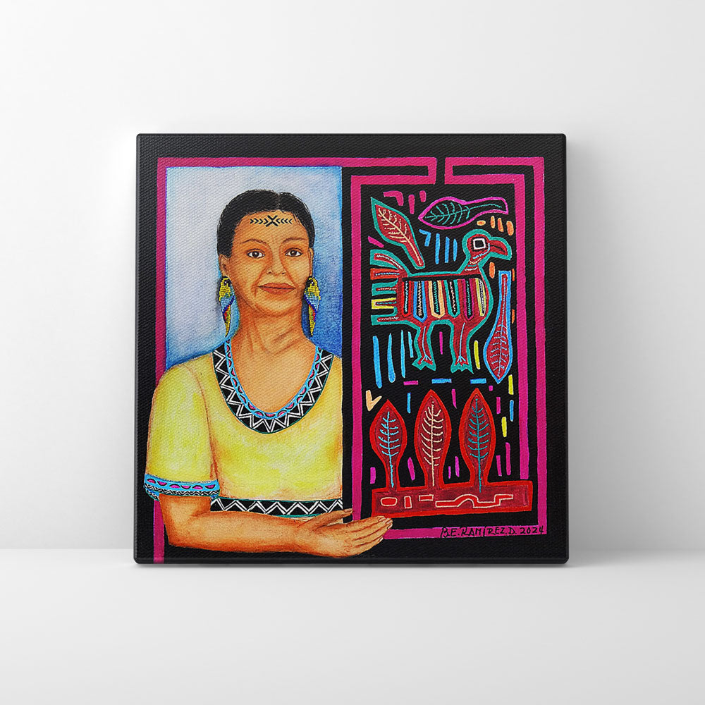 Print en lienzo Edición Limitada: Señora Mola, Autora: Beatriz Elena Ramírez