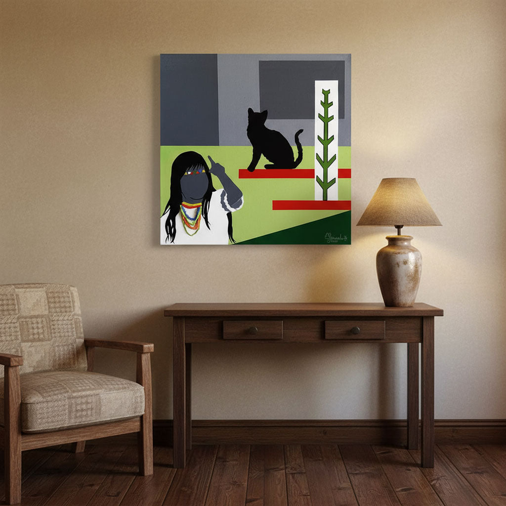 Obra Original: De la serie "El Ojo Que Todo Lo Ve" #1, Autor: María Erleny González Bolívar