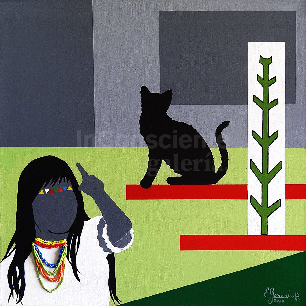 Obra Original: De la serie "El Ojo Que Todo Lo Ve" #1, Autor: María Erleny González Bolívar