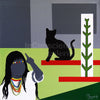 Print en lienzo sobre caballete decorativo: De la serie "El ojo que todo lo ve" #1, Autora: Erleny González Bolívar