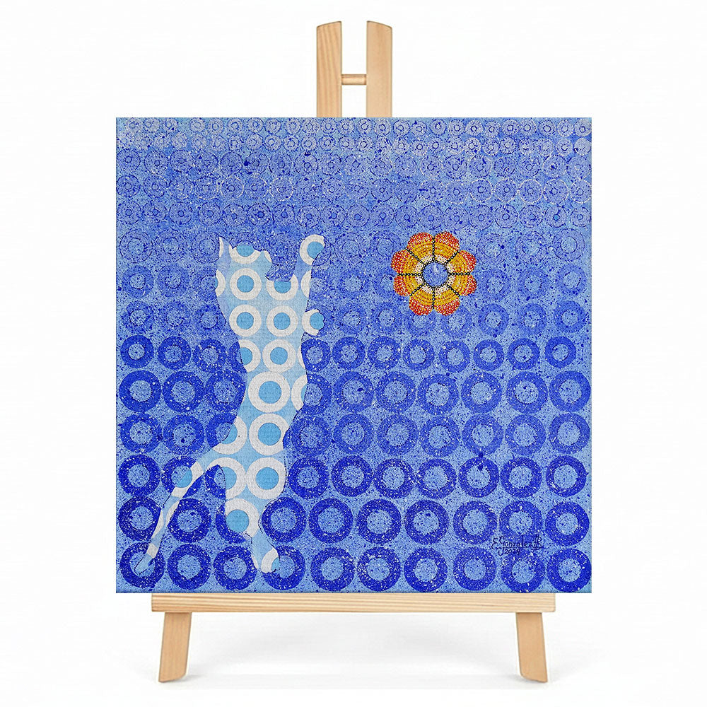 Print en lienzo sobre caballete decorativo: De la serie "El ojo que todo lo ve" #6, Autora: Erleny González Bolívar