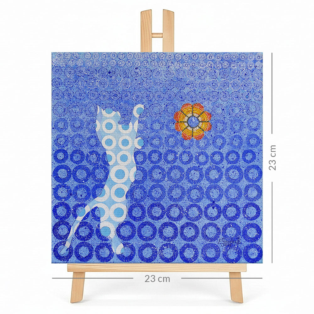 Print en lienzo sobre caballete decorativo: De la serie "El ojo que todo lo ve" #6, Autora: Erleny González Bolívar