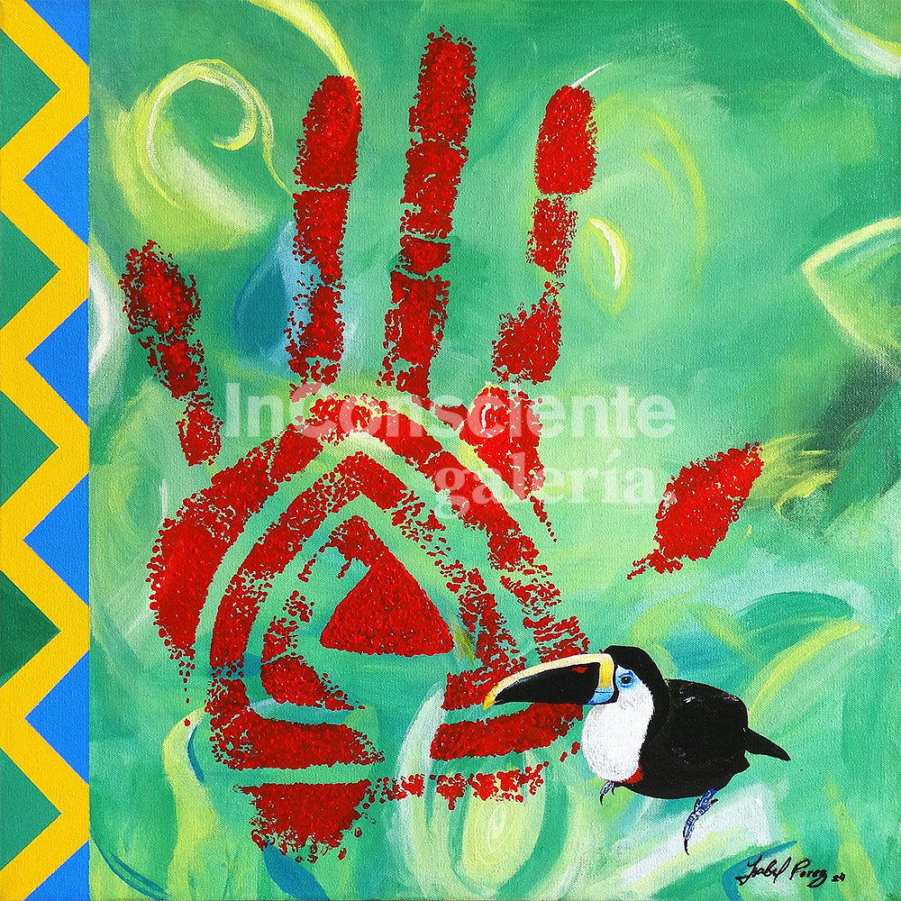 Print en lienzo Edición Limitada: De la serie "Raudal De La Memoria" #1, Autora: Isabel Cristina Pérez