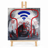 Print en lienzo con caballete decorativo: De la serie "Raudal de la memoria" #4, Autor: Isabel Cristina Pérez