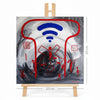 Print en lienzo con caballete decorativo: De la serie "Raudal de la memoria" #4, Autor: Isabel Cristina Pérez