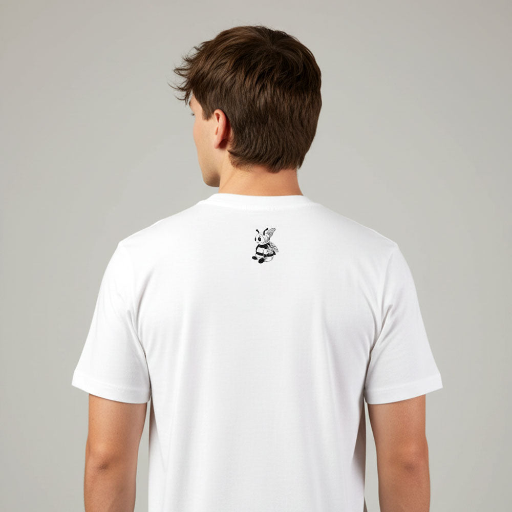 Camiseta unisex de algodón premium 200 g, inspirada en la obra: "Extinción #1", Autor: Juan Carlos Muñoz Betancur