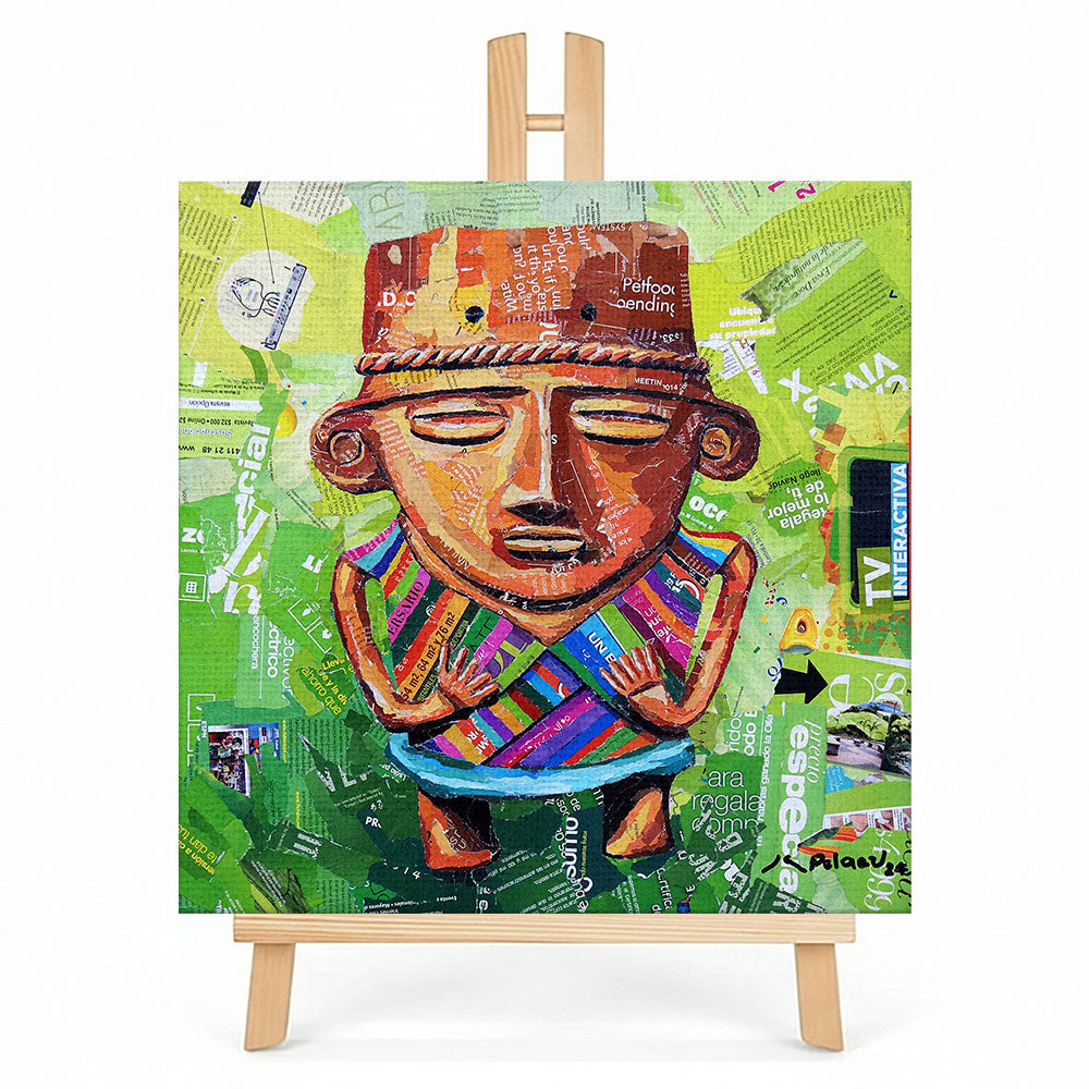 Print en lienzo sobre caballete decorativo: De la serie "Convergencia" #1, Autor: Juan Sergey Peláez