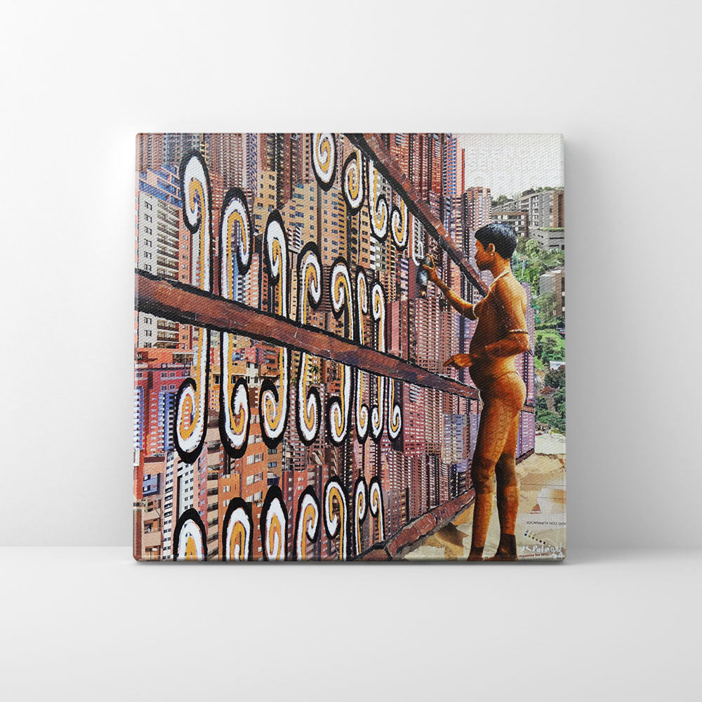 Print en lienzo Edición Limitada: De la serie "Convergencia" #2, Autor: Juan Sergey Peláez