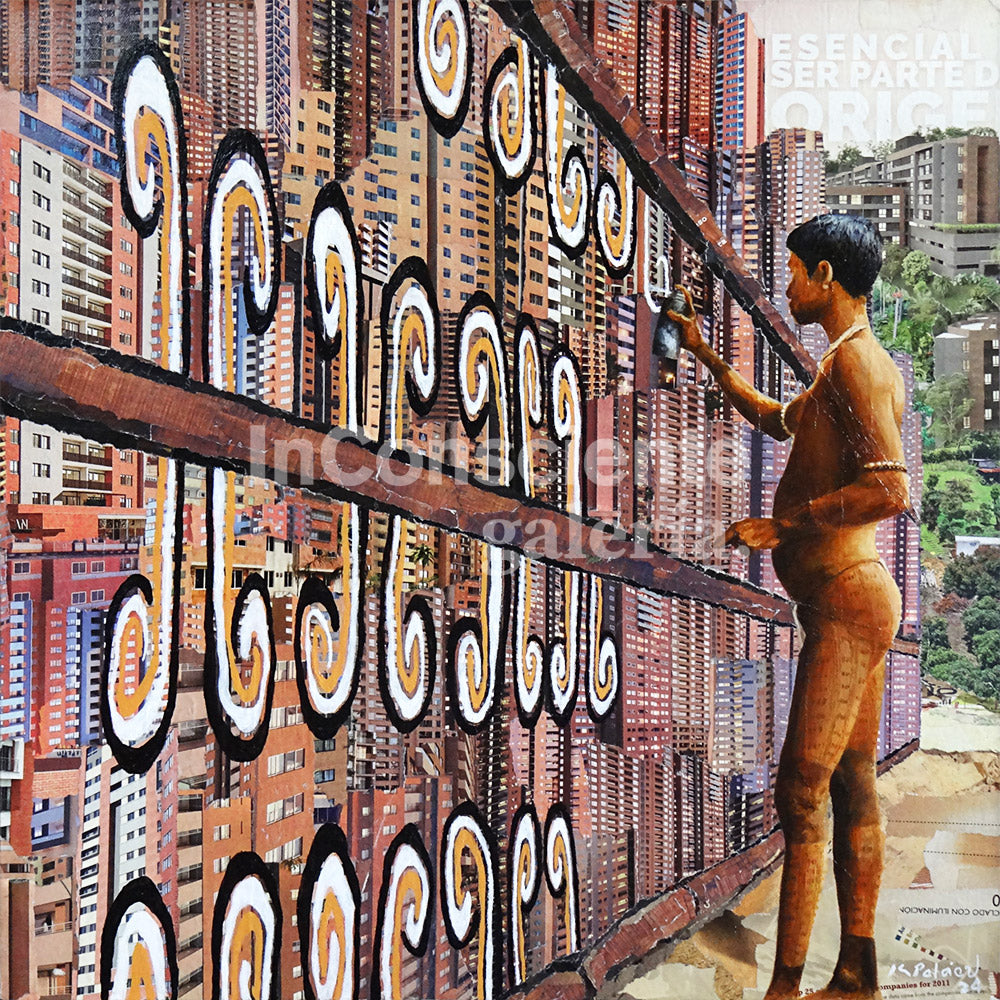 Print en lienzo Edición Limitada: De la serie "Convergencia" #2, Autor: Juan Sergey Peláez