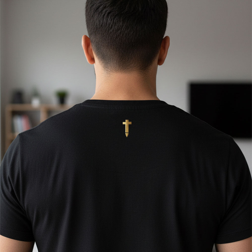 Camiseta unisex de algodón premium 200 g, inspirada en la obra: "Convergencia #6", Autor: Juan Sergey Pelaéz