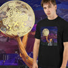 Camiseta unisex de algodón premium 200 g, inspirada en la obra: "Convergencia #6", Autor: Juan Sergey Pelaéz