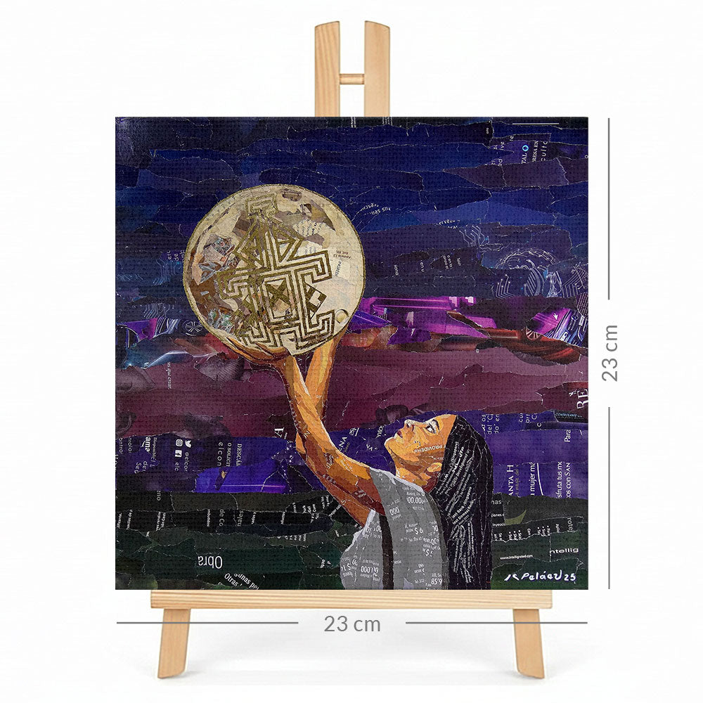 Print en lienzo sobre caballete decorativo: De la serie "Convergencia" #6, Autor: Juan Sergey Peláez