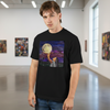 Camiseta unisex de algodón premium 200 g, inspirada en la obra: "Convergencia #6", Autor: Juan Sergey Pelaéz
