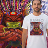 Camiseta unisex de algodón premium 200 g, inspirada en la obra: "Viajes Ancestrales #1", Autor: Weimar Alfonso Roldán