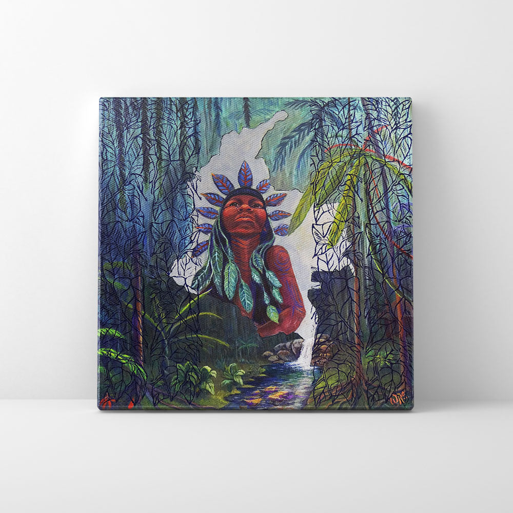 Print en lienzo Edición Limitada: De la serie "Viajes Ancestrales" #3, Autor: Weimar Alfonso Roldán