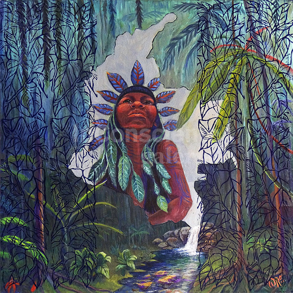 Print en Papel Edición Limitada: Serie Viajes ancestrales #3, Autor: Weimar Alfonso Roldán