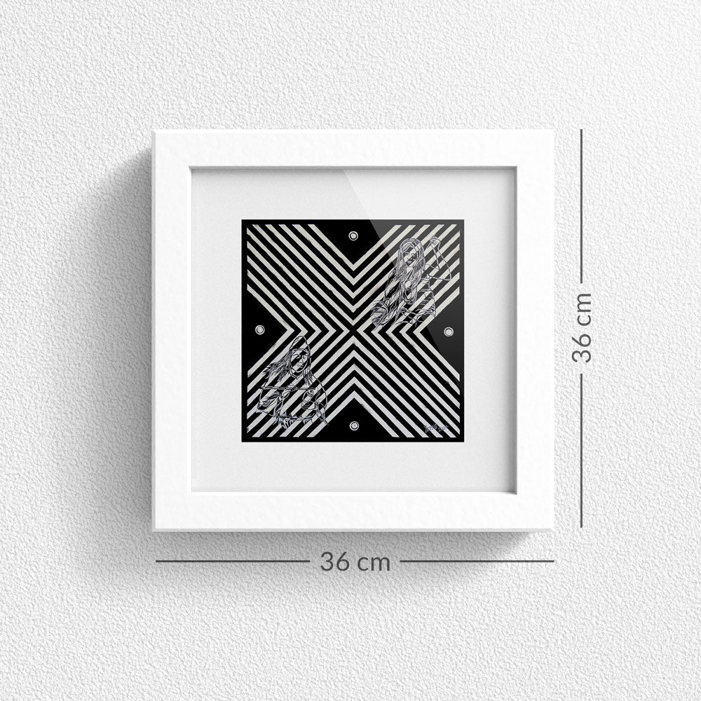 Print en Papel Edición Limitada: Serie Atributos Geométricos #1, Autor: Yessie Morales Vásquez