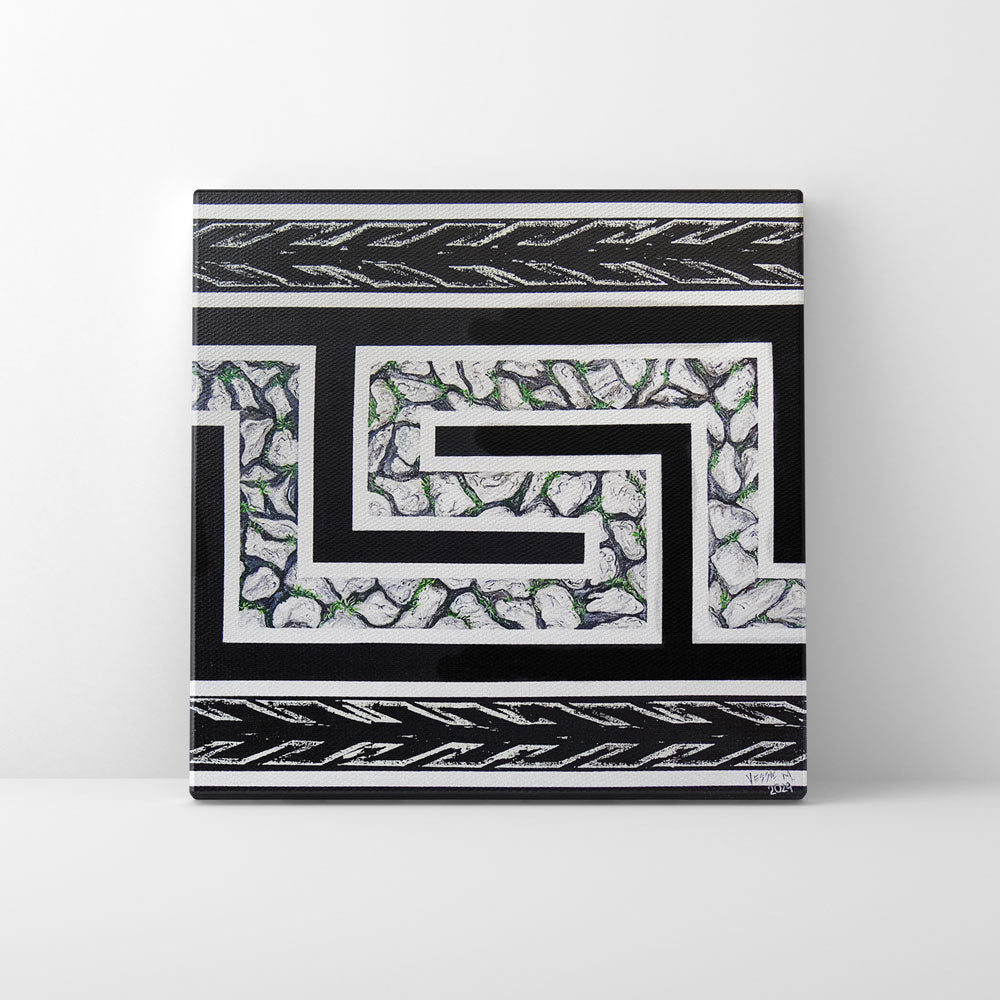 Print en lienzo Edición Limitada: De la serie "Atributos Geométricos" #3, Autor: Yessie Morales Vásquez