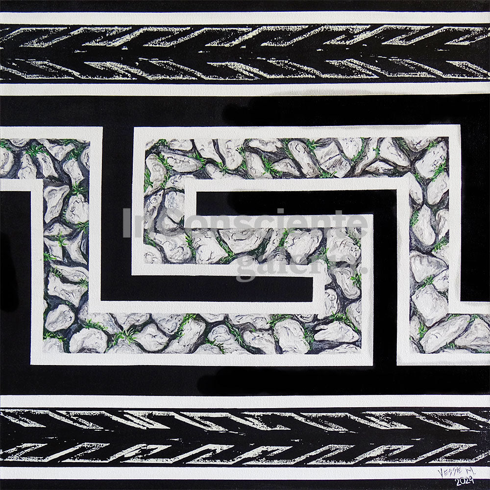 Print en lienzo Edición Limitada: De la serie "Atributos Geométricos" #3, Autor: Yessie Morales Vásquez