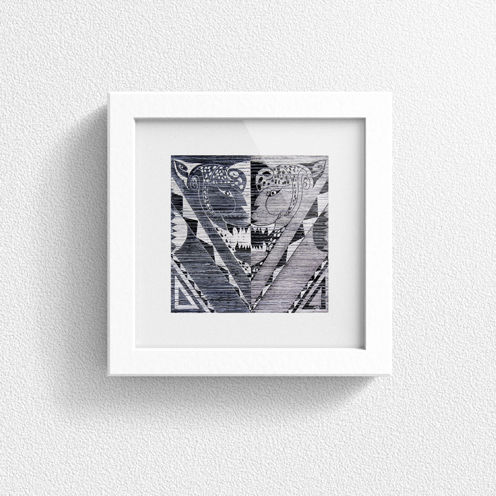 Print en Papel Edición Limitada: Serie Atributos Geométricos #4, Autor: Yessie Morales Vásquez