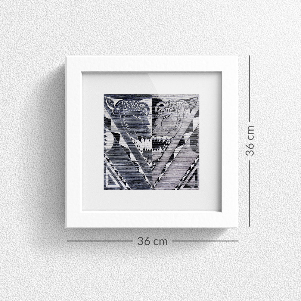 Print en Papel Edición Limitada: Serie Atributos Geométricos #4, Autor: Yessie Morales Vásquez