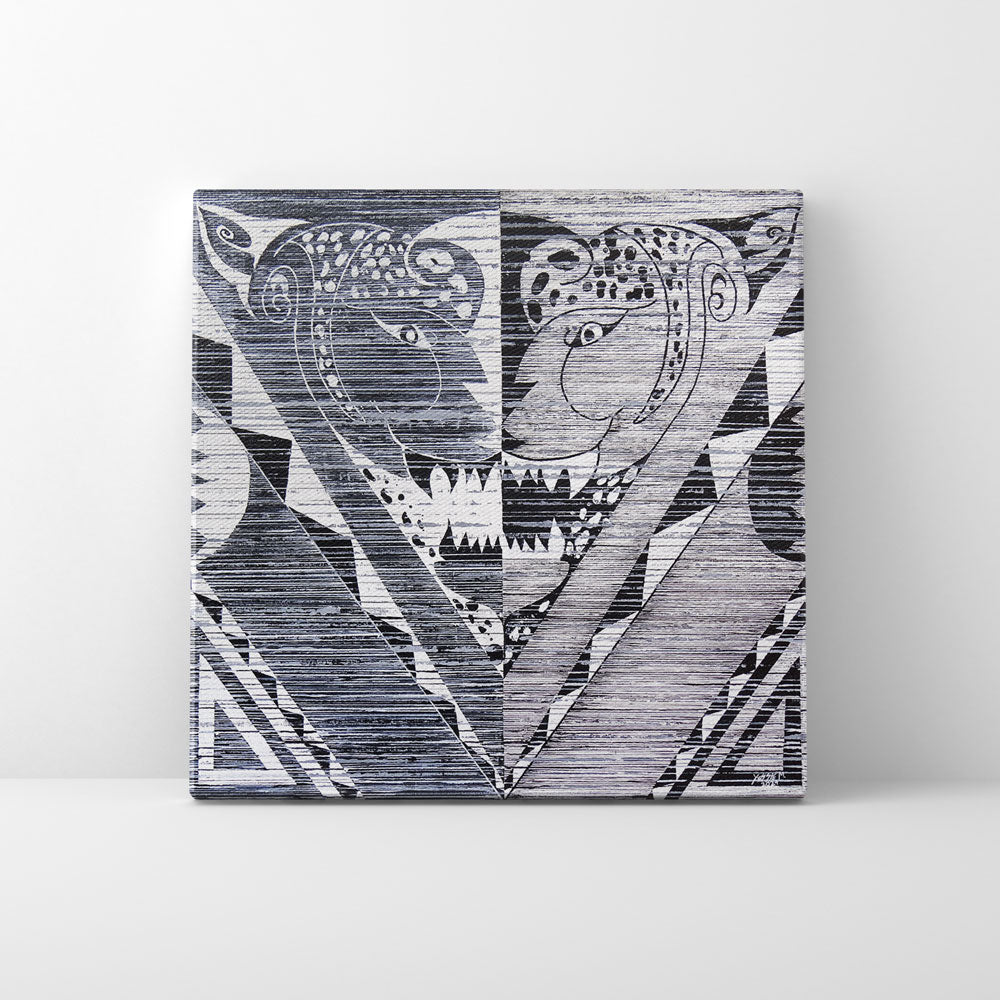 Print en lienzo Edición Limitada: De la serie "Atributos Geométricos" #4, Autor: Yessie Morales Vásquez