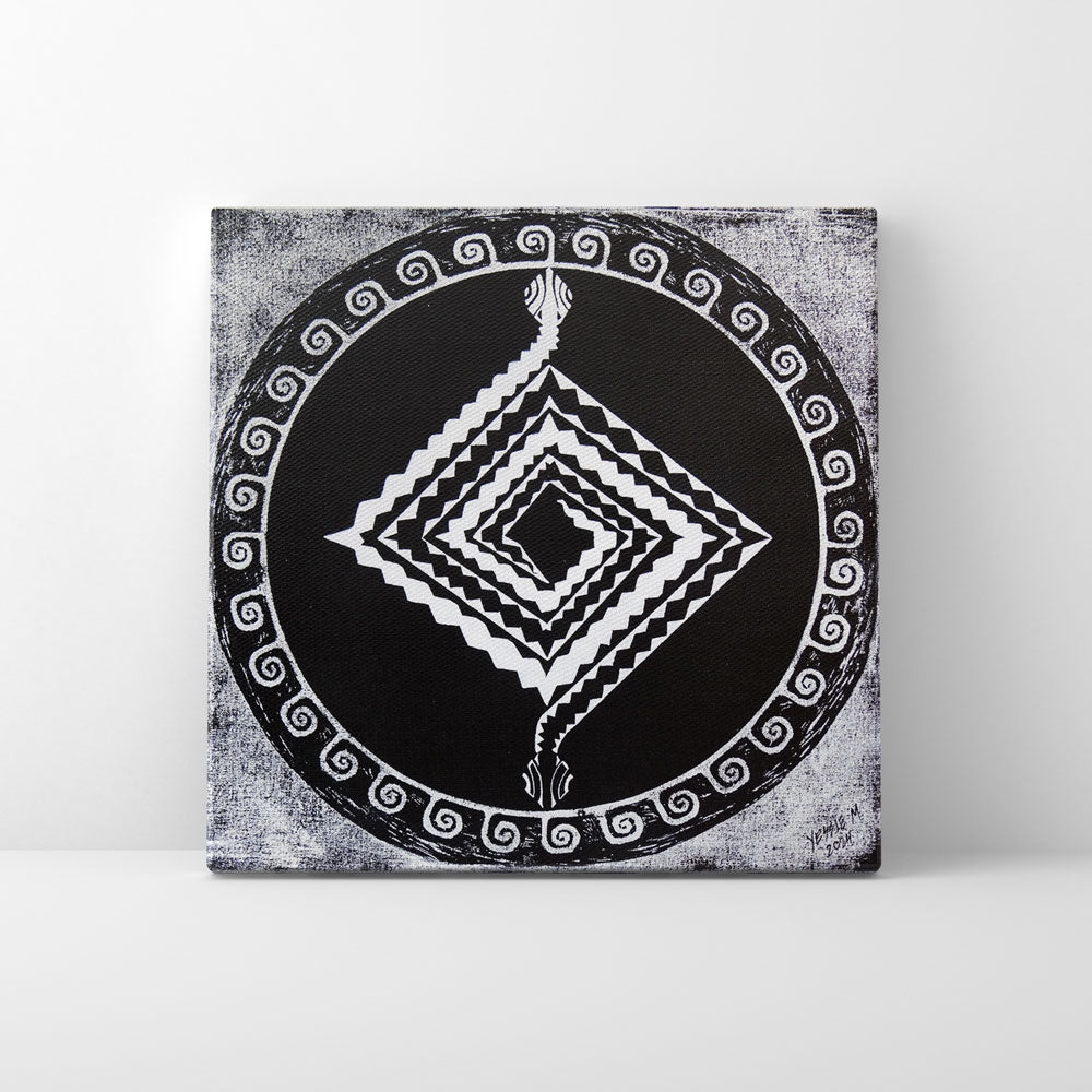 Print en lienzo Edición Limitada: De la serie "Atributos Geométricos" #5, Autor: Yessie Morales Vásquez